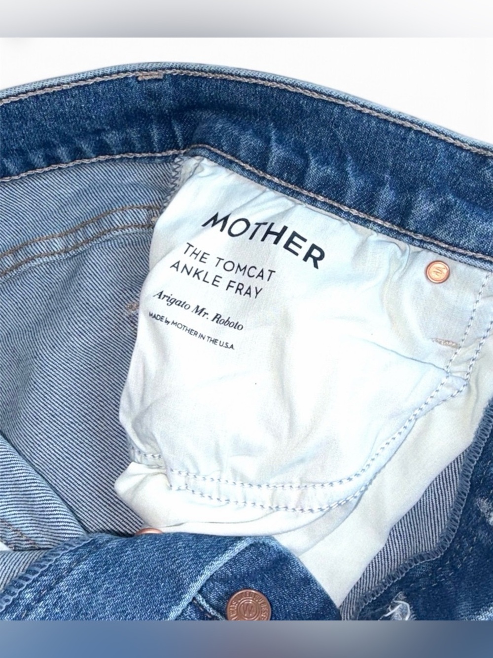MOTHER The Tomcat Ankle Fray Jeans, size 27 - Picture 13 of 16